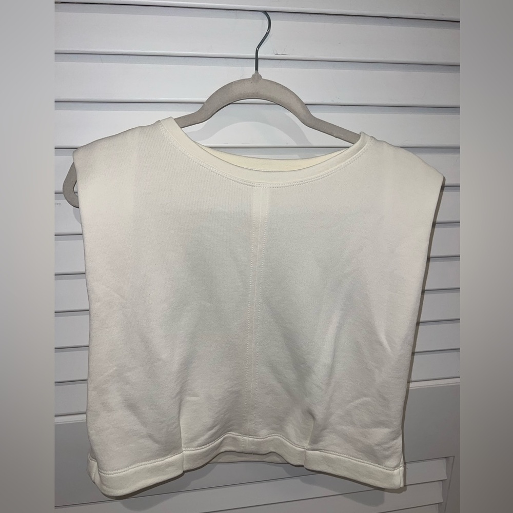 ZARA white/cream Sleeveless Top Size: S (never worn)